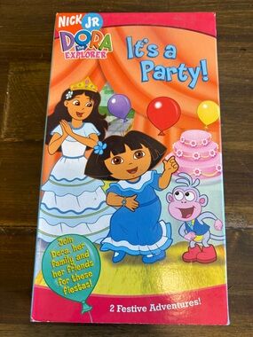 Nick JR Dora The Explorer It’s A Party VHS 2005 Vintage Kidcore